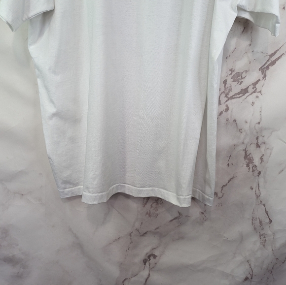 Vintage T Shirt Women 3X White 90s Zebra Leopard Tiger Animal Floral Lily Crew - Picture 7 of 11